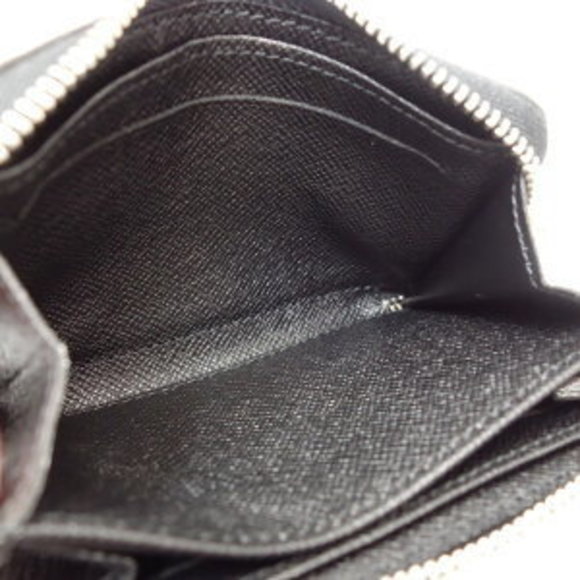 LOUIS VUITTON Coin Case Damier Graphite Black Zippy Black - Picture 2 of 6